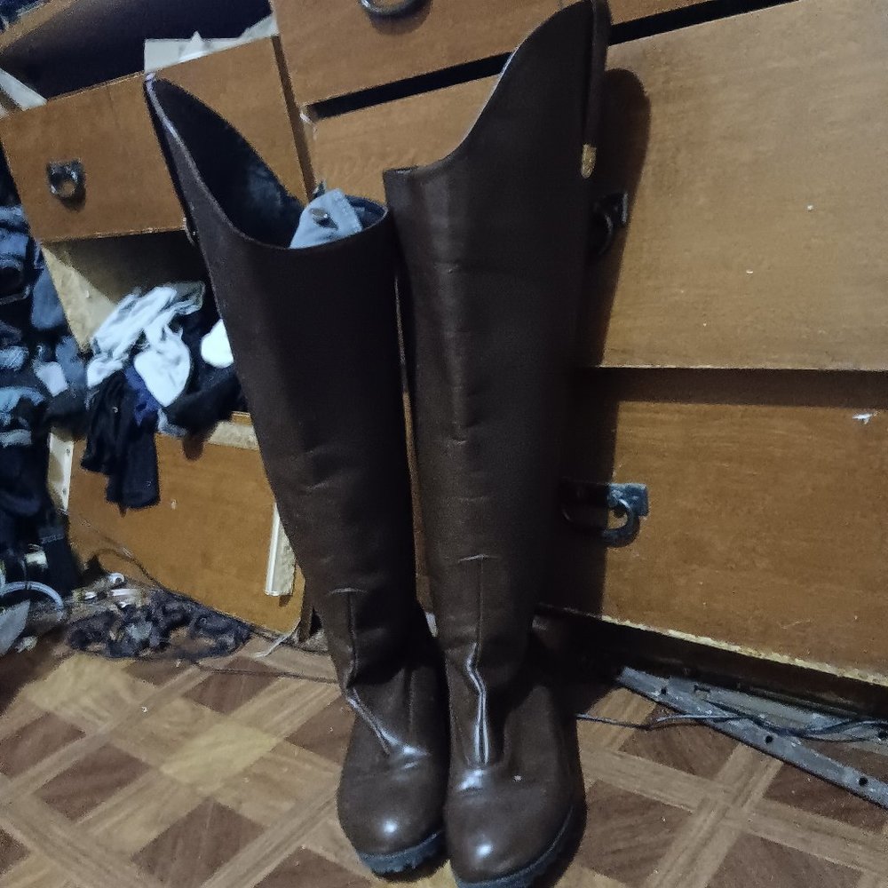 Tall Brown Ladies Riding Boots Size 10